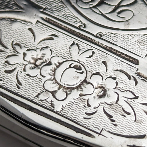 Early 19th Century French Antique 950 Silver Snuff Box 69g